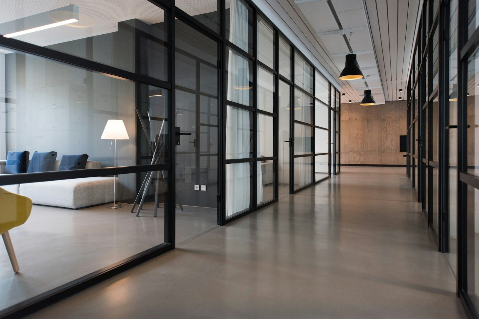 Modern enterprise office corridor